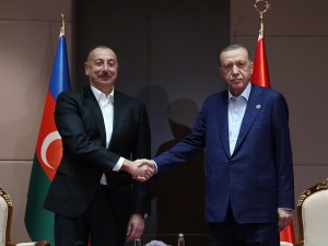 Cumhurbaşkanı Erdoğan, Aliyev ile görüştü