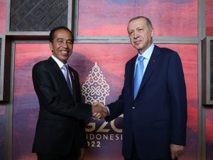 Cumhurbaşkanı Erdoğan, Endonezya Devlet Başkanı Widodo ile bir araya geldi