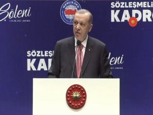 Cumhurbaşkanı Erdoğan, Sözleşmeliye Kadro Şöleni programında konuştu 