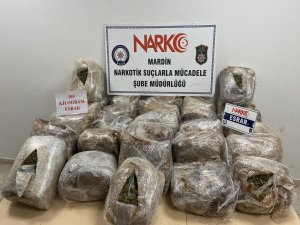 Mardinde 105 kilogram esrar ele geçirildi  