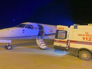 Mardin’de 50 günlük bebek ambulans uçakla Ankara’ya götürüldü  