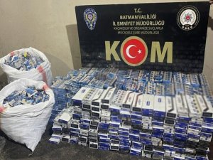 Batmanda 19 bin paket gümrük kaçağı sigara ele geçirildi: 16 gözaltı  