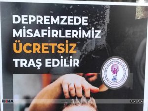 Batmanda bazı berberler depremzede vatandaşları ücretsiz tıraş etme kararı aldı