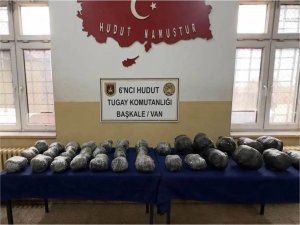 Sınırda  36 kilogram uyuşturucu ele geçirdi  