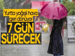 Meteoroloji duyurdu: Bugünden itibaren yağışlı hava yeniden geliyor