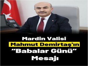 Vali Mahmut Demirtaş’ın “Babalar Günü” Mesajı