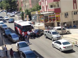 Mardin’de maddi hasarlı trafik kazası 