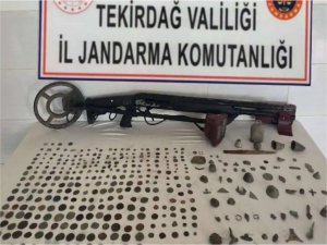 Tekirdağda çok sayıda tarihi eser yakalandı