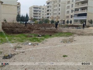 Nusaybin’de kazılan bina temelinde roket mermisi sanılan cisim çıktı  