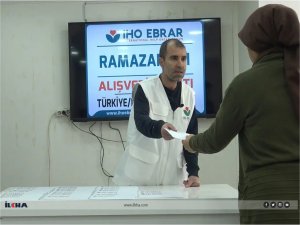 IHO-EBRAR Diyarbakırda yüzlerce aileye alışveriş kartı dağıttı  