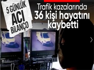 Bayram tatilinin 5. gününde 696 trafik kazası meydana geldi