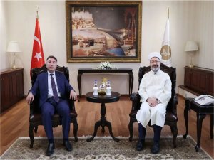 Rektör Demirden Diyanet İşleri Başkanı Ali Erbaşa ziyaret  