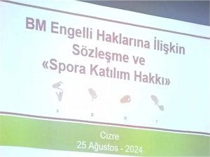 Cizre’de engellilerin spora katılım hakkı için çalıştay düzenlendi  