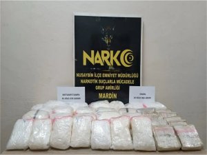 Mardin’de 56 kilo uyuşturucu ele geçirildi  